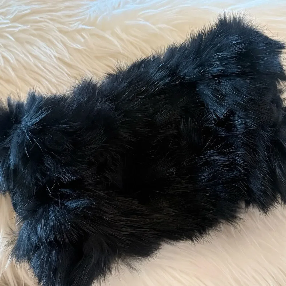Red Rabbit Fur headband